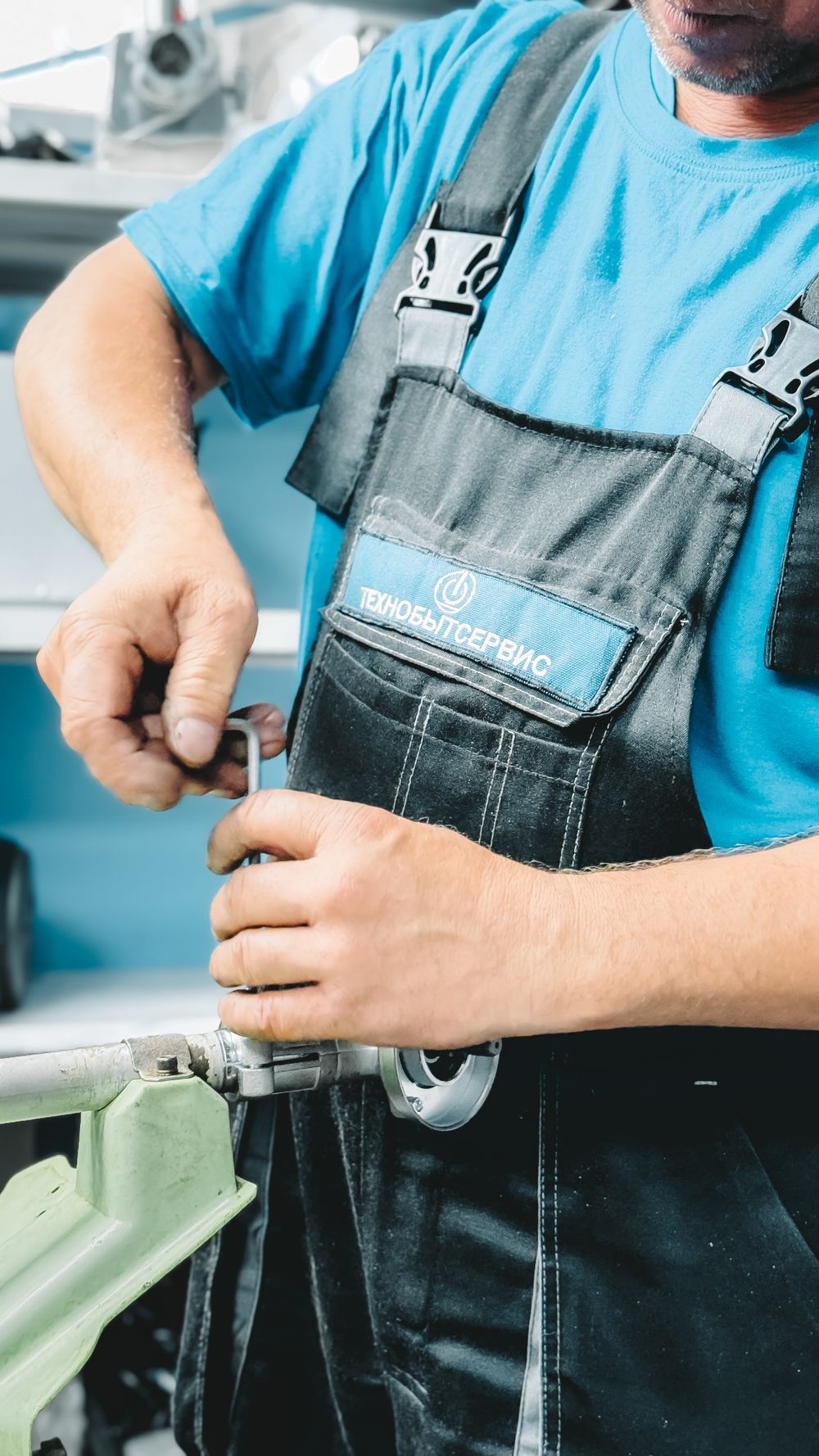 Plumber inspecting pipework